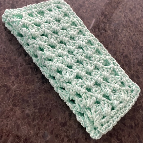 2 Hand Crafted Crochet Washcloths Crochet Dishcloths - 100% Cotton - Picture 3 of 5